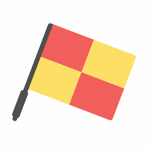 Flag, football, offside, referee flag, soccer, soccer icon icon - Download on Iconfinder