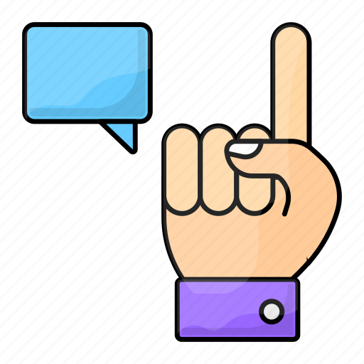 Foam finger, hand, foam signal, foam sign, pointing finger, foam gesture icon - Download on Iconfinder