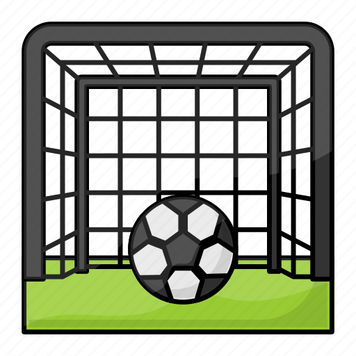 Football net, goalpost, football goal, soccer net, football post icon - Download on Iconfinder