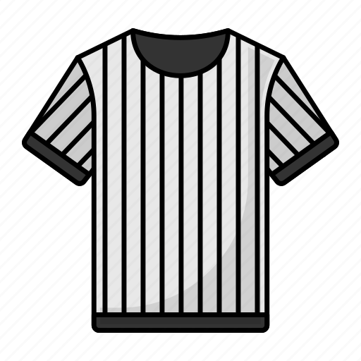 Referee apparel, referee shirt, referee jersey, clothing, referee attire icon - Download on Iconfinder