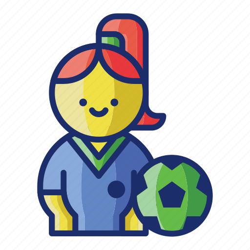 Football, game, soccer, womens icon - Download on Iconfinder
