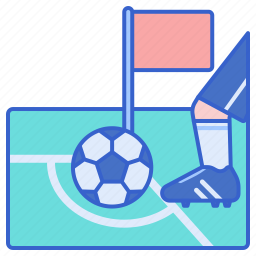 Corner, football, kick icon - Download on Iconfinder