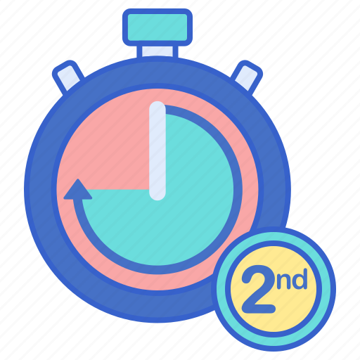 2nd, timer, half, football icon - Download on Iconfinder