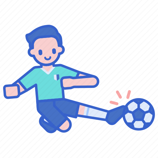 Player, sliding, tackle, football icon - Download on Iconfinder