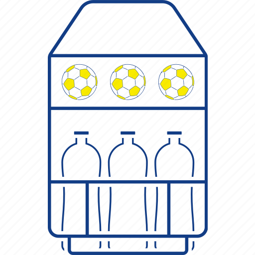 Bottle, cart, drink, football, pause, soccer, thin icon - Download on Iconfinder
