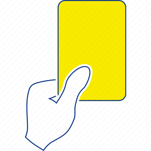 Card, football, foul, judge, referee, soccer, thin icon - Download on Iconfinder
