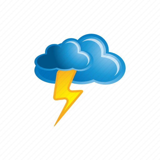 Lightning, cloud, cloudy, forecast, weather icon - Download on Iconfinder