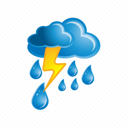 Lightning, cloud, clouds, cloudy, rain, storm, weather icon - Download on Iconfinder