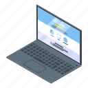 business, cartoon, foreign, isometric, language, laptop, lesson