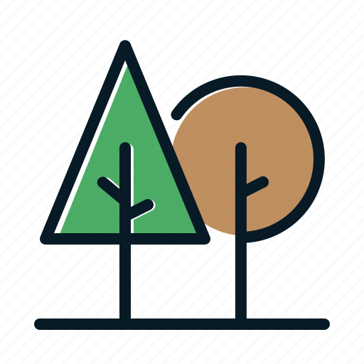 Tree, forest, nature, mix, green, forestry, eco icon - Download on Iconfinder