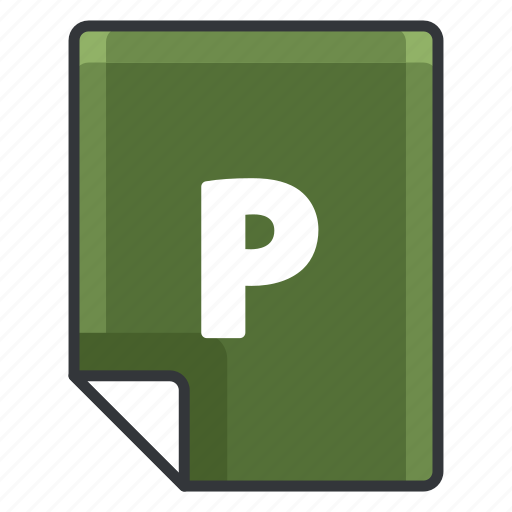 P, document, extension, file, format, page icon - Download on Iconfinder