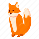 cute, fox, animal