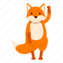fox, say, hello, animal
