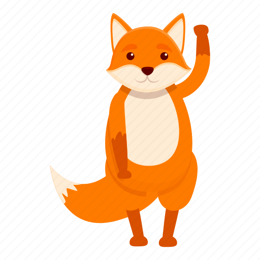 Fox, say, hello, animal icon - Download on Iconfinder