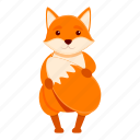 cute, fox, animal