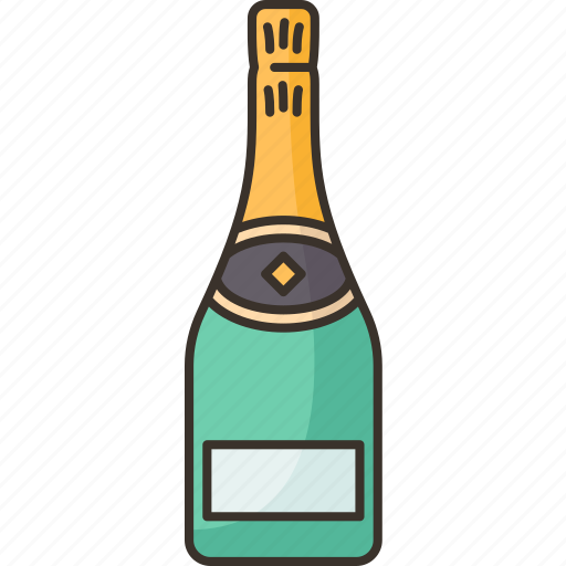Champagne, bottle, alcohol, beverage, drink icon - Download on Iconfinder