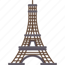 eiffel, tower, paris, landmark, tourism