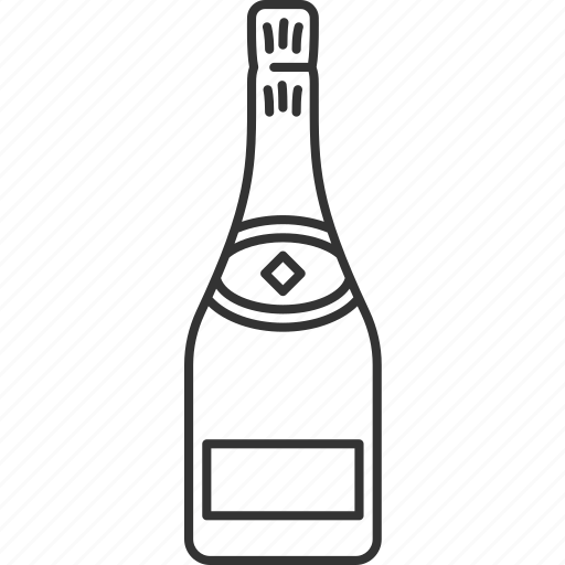 Champagne, bottle, alcohol, beverage, drink icon - Download on Iconfinder
