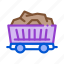 cart, coal, conveyer, delivery, equipment, mining, truck 