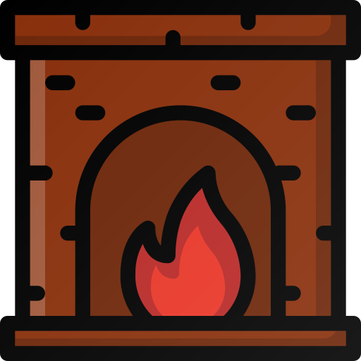 Fireplace, christmas, fire, home, warm icon - Free download