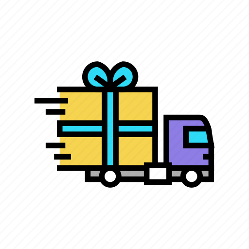 Gift, free, shipping, service, boy, truck icon - Download on Iconfinder