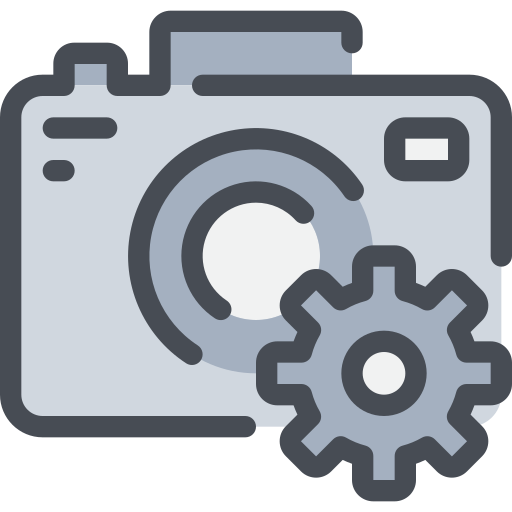 Cam, camera, digital, gear, process icon - Free download