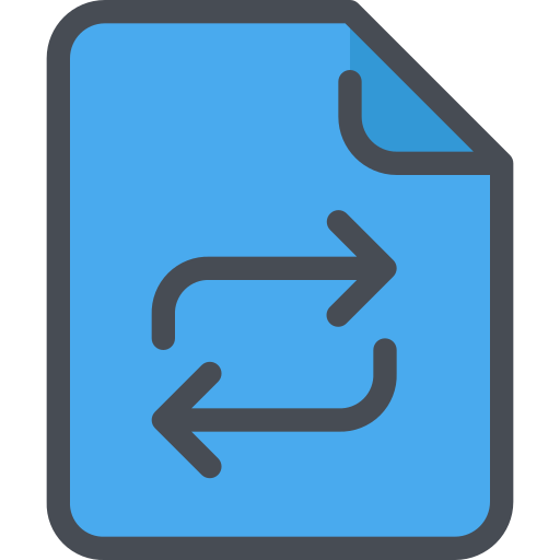 Arrow, document, exchange, file icon - Free download