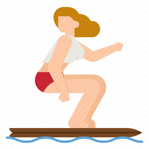 Surf, surfing, surfer, board, sports icon - Download on Iconfinder