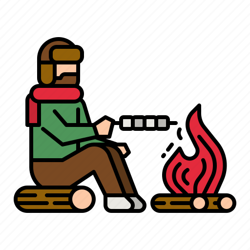 Camping, tent, camp, forest, bonfire icon - Download on Iconfinder
