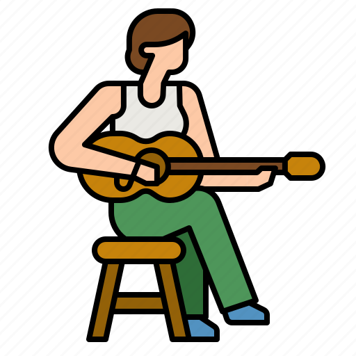 Guitar, acoustic, music, musica, people icon - Download on Iconfinder