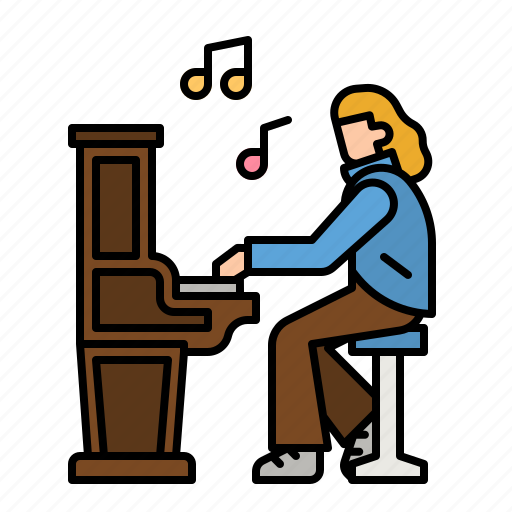Piano, music, musical, electronic, orchestra icon - Download on Iconfinder