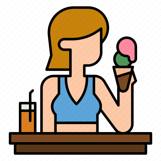 Sweet, dessert, customer, ice, cream icon - Download on Iconfinder