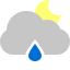 raindrop, cloud, moon 