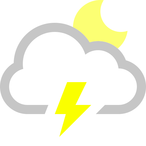 Lightning, cloud, moon icon - Free download on Iconfinder