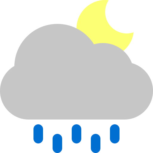 Cloud, rain, moon icon - Free download on Iconfinder