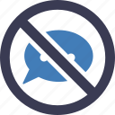 prohibited, blocked message, no comment, silence, speaking forbidden, stop chat, talking prohibited