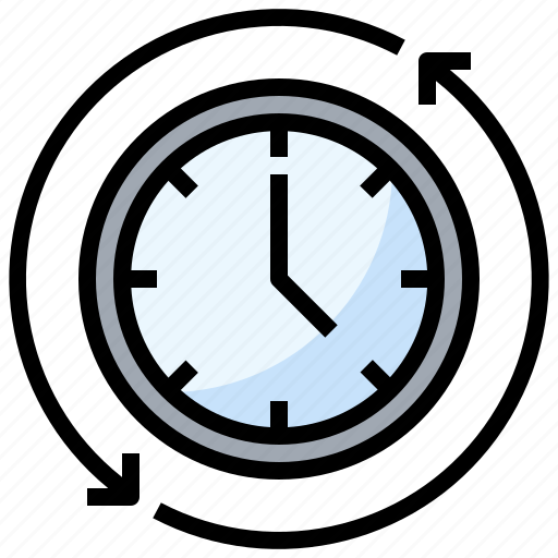 Arrow, clock, clockwise, time icon - Download on Iconfinder