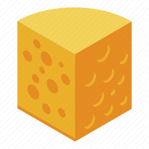 Cartoon, cheese, food, french, isometric, retro, snack icon - Download on Iconfinder
