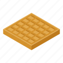 biscuit, cartoon, coffee, food, french, isometric, party