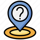 location, question, mark, maps, pointer
