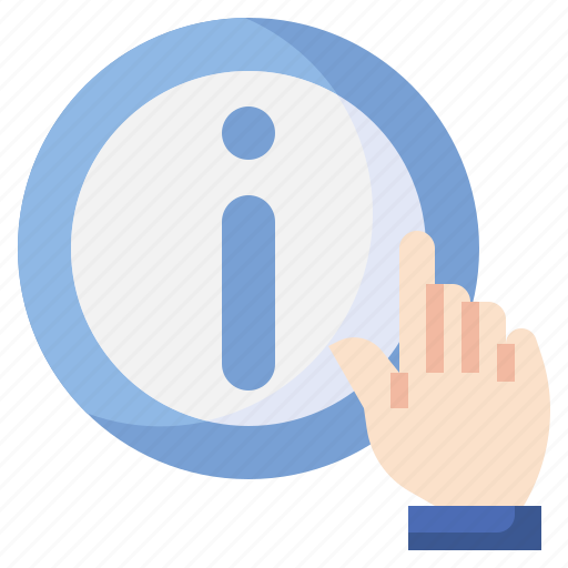 Information, help, communications, pointing, hand icon - Download on Iconfinder