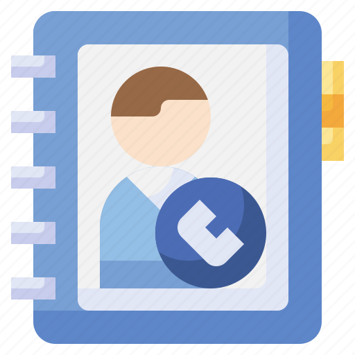 Phone, book, contacts, notepad, communications, telephone icon - Download on Iconfinder