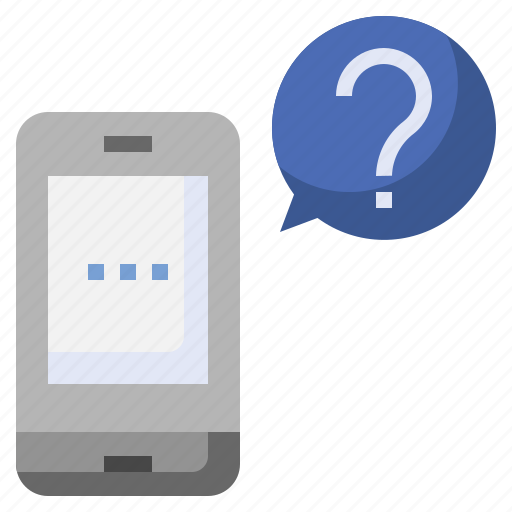 Smartphone, question, education, qa, chat icon - Download on Iconfinder