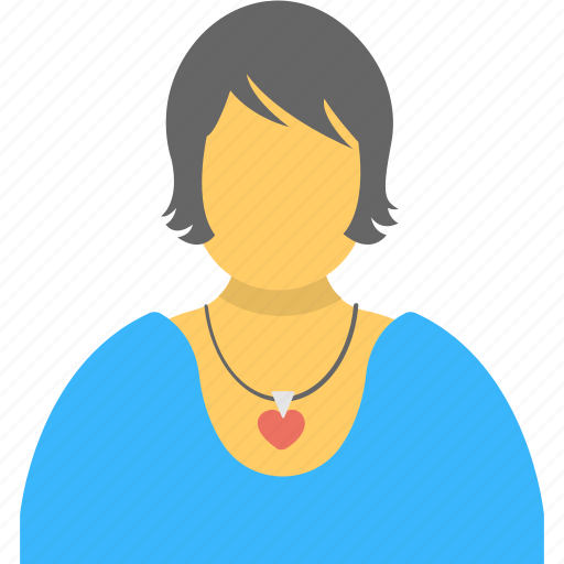 Avatar, girl, personification, short hair, teenage icon - Download on Iconfinder