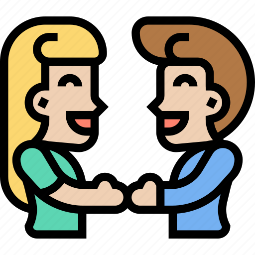 Manner, business, respect, handshake, greeting icon - Download on Iconfinder