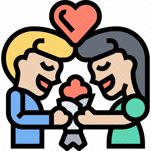 Marriage, love, couple, caring, affection icon - Download on Iconfinder