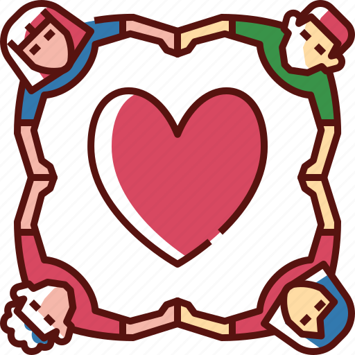 Friends, people, happy, young, friendship, fun, heart icon - Download on Iconfinder