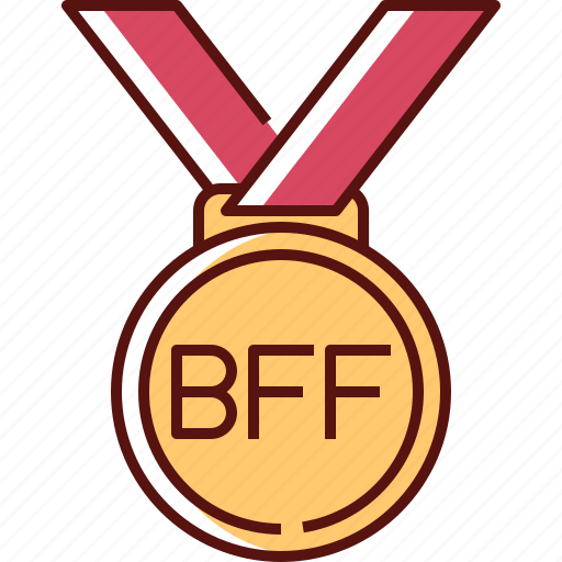 Badge, award, medal, achievement, friendship, bff, friends icon - Download on Iconfinder