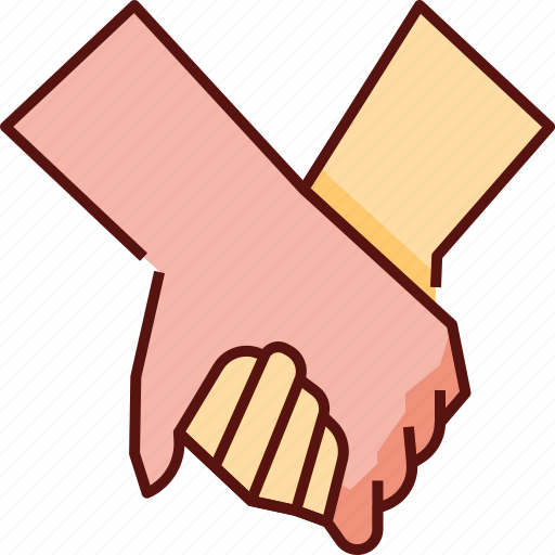 Hands, holding hands, together, people, love, friend, couple icon - Download on Iconfinder