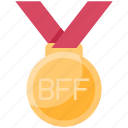 badge, award, medal, achievement, friendship, bff, friends